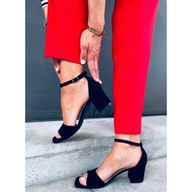 Sandales à talons pour femmes avec daim Silence Noir le noir 3