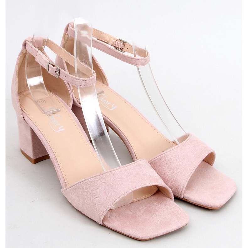 Sandales à talons femme, daim Silence Nude rose 1