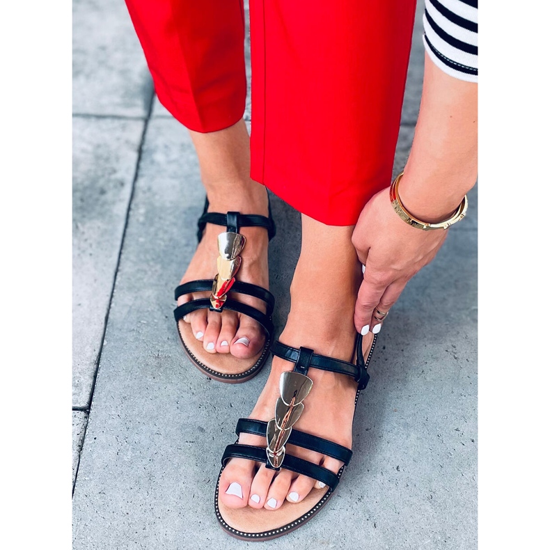 Sandales femme Hermine Noir le noir 1