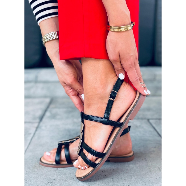 Sandales femme Hermine Noir le noir 2