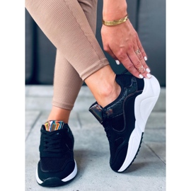 Baskets noires Cairo le noir gris 4