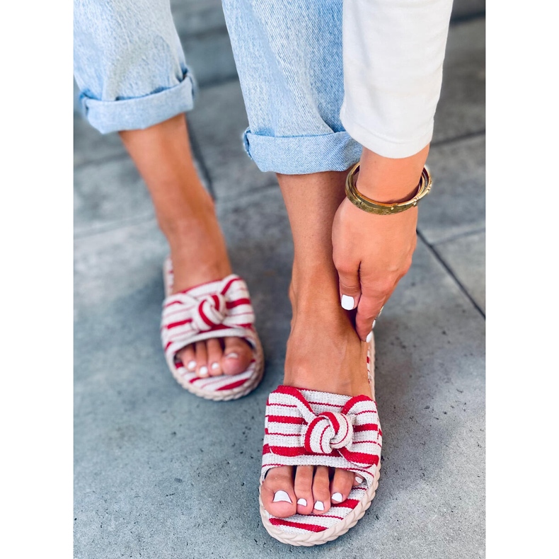 Chaussons femme Adana Rouge beige le noir 1 Chaussons femme Adana Rouge beige le noir 1