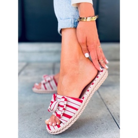 Chaussons femme Adana Rouge beige le noir 2 Chaussons femme Adana Rouge beige le noir 2