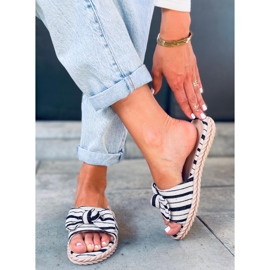 Chaussons femme Adana Noir beige 2