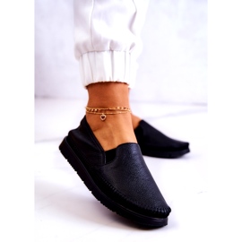 Chaussures à enfiler en cuir pour femmes Maciejka 03512-01 Noir le noir 2