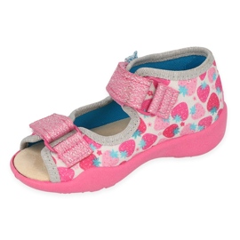 Befado chaussures pour enfants 342P046 rose argent 1