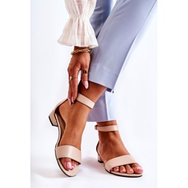PA2 Sandales Cuir Femme Beige Shanley 2