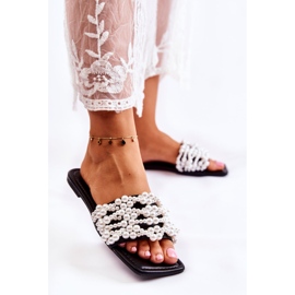 Chaussons Classiques Femme Avec Perles Noir Calipso le noir 3