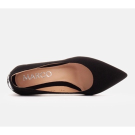 Marco Shoes Escarpins en daim noir à motif floral le noir 8