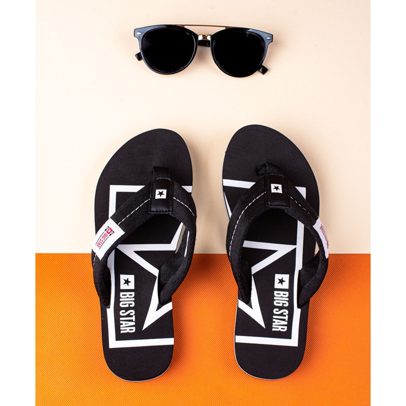 Tongs Big Star confortables le noir 1