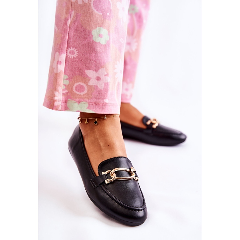 PG1 Mocassins Millario noirs avec ornement le noir 2