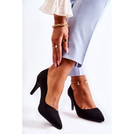 PG1 Talons classiques en daim noir Theira 2