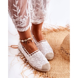 PH1 Espadrilles Letisa Ajourées Femme Blanches 2