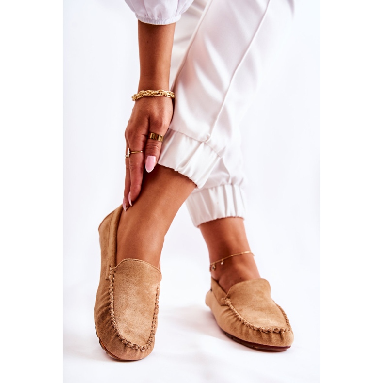 PH1 Mocassins Femme Daim Beige Foncé Millare 2