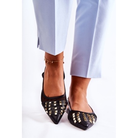 PG1 Ballerines à clous pour femmes Noir Kinley le noir 5