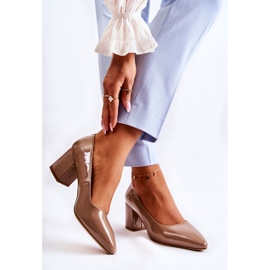 Escarpins laqués Sergio Leone PB411 Marron brun 2