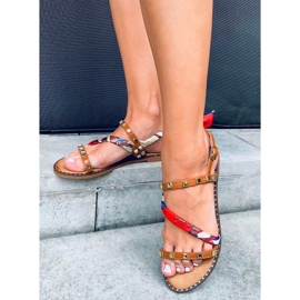 Sandales femme Maya Camel brun 2