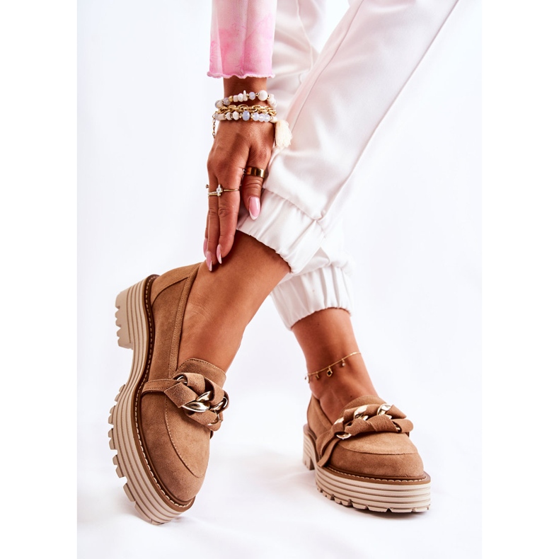 Chaussures en Daim Femme Laura Messi 2523 Camel brun 2