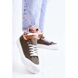 PS1 Espadrilles à plateforme kaki Comes femme vert 1 PS1 Espadrilles à plateforme kaki Comes femme vert 1