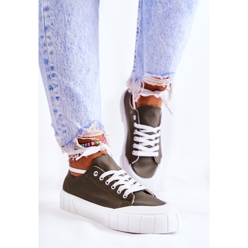 PS1 Espadrilles à plateforme kaki Comes femme vert 2 PS1 Espadrilles à plateforme kaki Comes femme vert 2