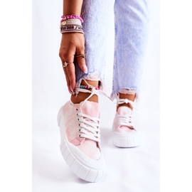 PS1 Baskets pour femmes sur la plate-forme Pink Comes rose 2