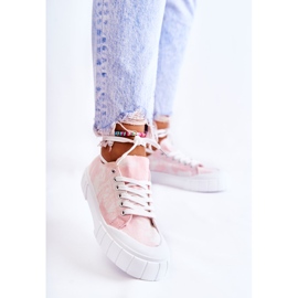 PS1 Baskets pour femmes sur la plate-forme Pink Comes rose 1