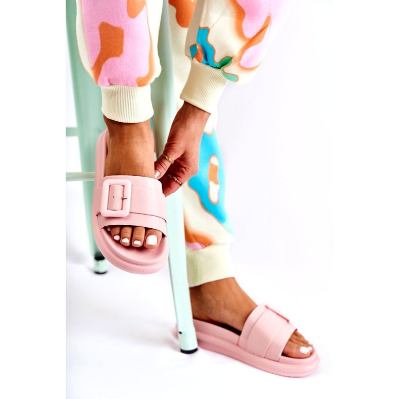 Tongs pour femmes avec boucle, rose 3