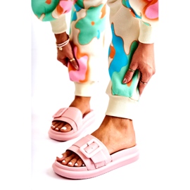 Tongs pour femmes avec boucle, rose 1 Tongs pour femmes avec boucle, rose 1