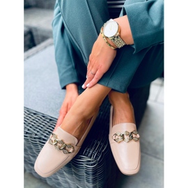 Mocassins femme Mallow Kaki beige 2