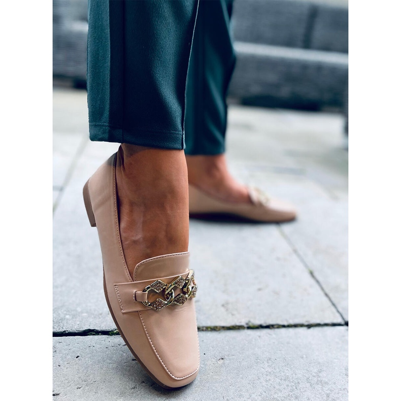 Mocassins femme Mallow Kaki beige 1