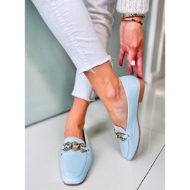 Mocassins femme bleu mauve 2