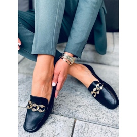 Mocassins femme mauve noir 1