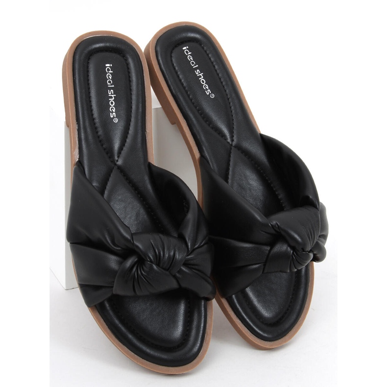 Pantoufles Sally noires pour femmes le noir 1