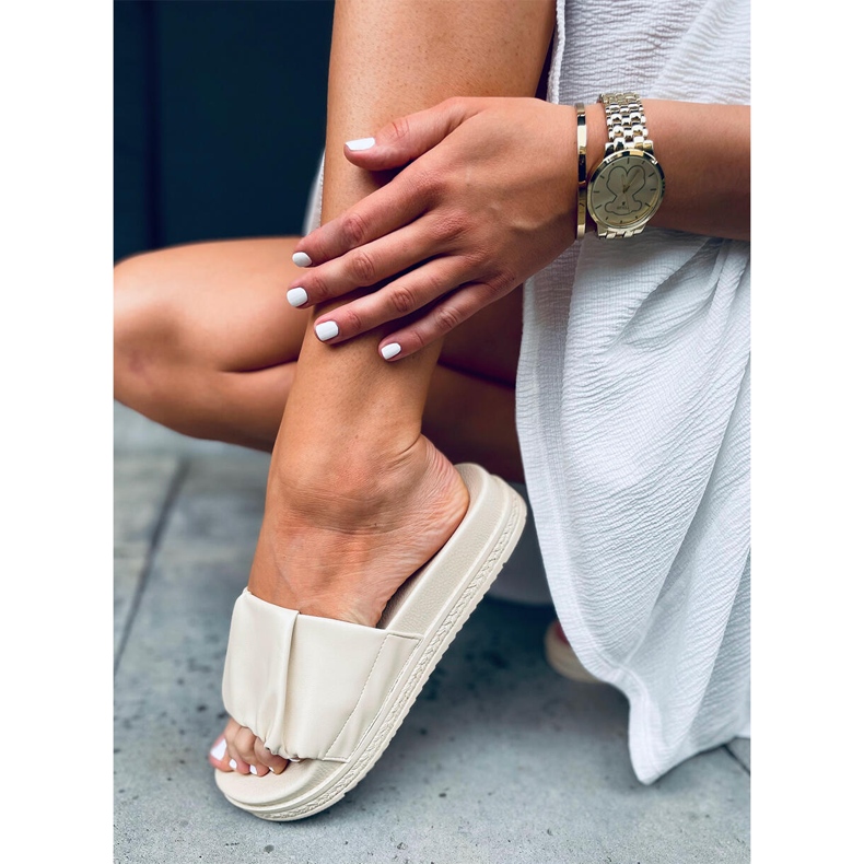 Pantoufles Atissa Beige, femmes 1