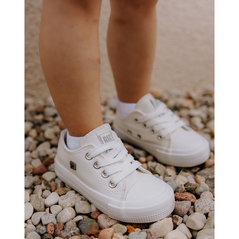 Baskets en éco-cuir pour enfants Big Star JJ374310 Blanc 2