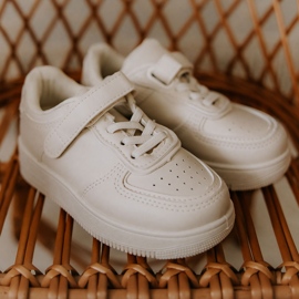 FR1 Chaussures de sport pour enfants avec velcro Beige Elike 1