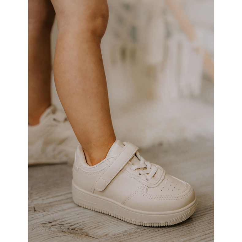 FR1 Chaussures de sport pour enfants avec velcro Beige Elike 2