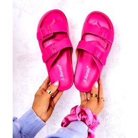 S.Barski Chaussons Caoutchouc Avec Boucle Fuchsia Corina rose 4