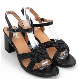 Sandales noires à talons Jessa 1