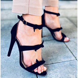 Sandales Celestia noires à talons hauts le noir 5