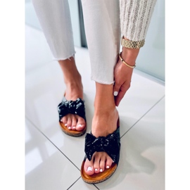 Chaussons en liège avec un nœud Amur Noir 1