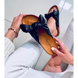 Chaussons en liège avec un nœud Amur Noir le noir 5