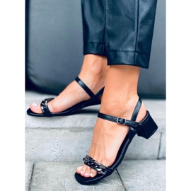 Sandales à petit talon Daphné Noir le noir 4