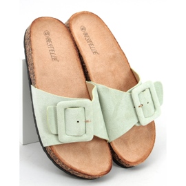 Chaussons Priya LT.GREEN semelle liège vert 2