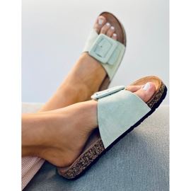 Chaussons Priya LT.GREEN semelle liège vert 4