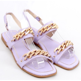 Sandales à chaînes India Violet 2