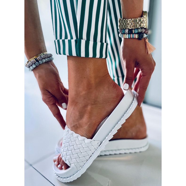 Chaussons femme Edna White blanc 1