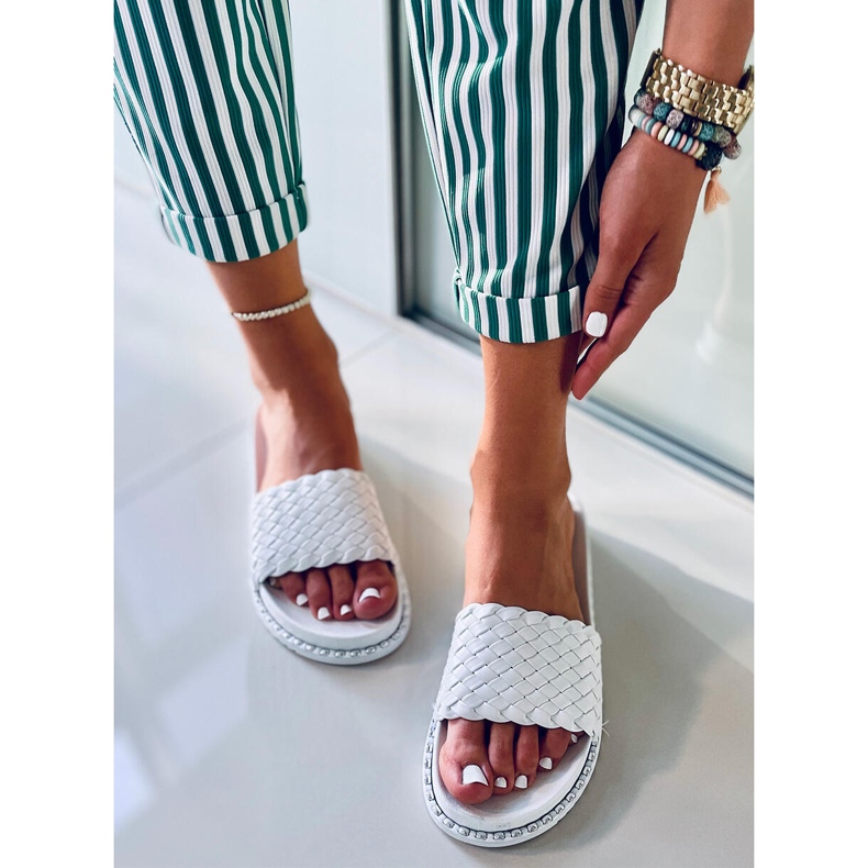 Chaussons femme Edna White blanche 2 Chaussons femme Edna White blanche 2