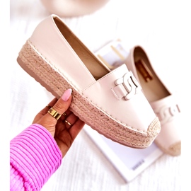 FB2 Espadrilles Classiques Sur Plateforme Julianne Beige 4