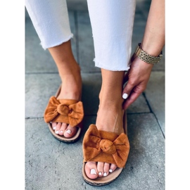 Chaussons en liège Kiara Camel brun 3
